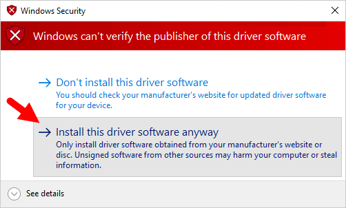 Universal ADB Driver Windows Security Install